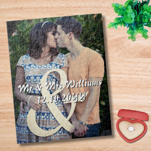 Puzzle Foto de compromiso de pareja, regalo personalizado