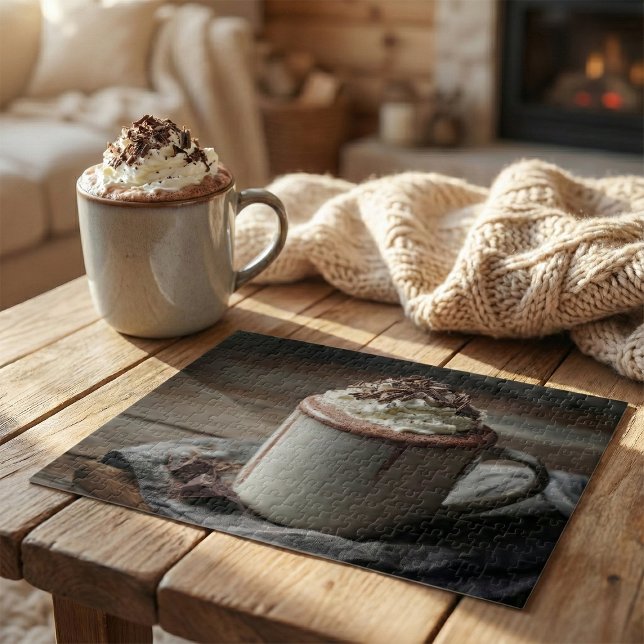 Puzzle Foto de Crema Batida de Chocolate Caliente Acogedo (Subido por el creador)