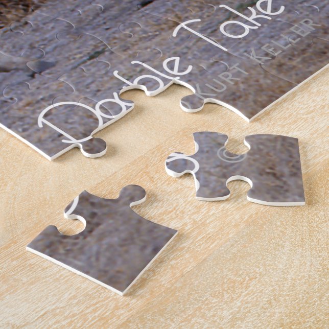 Puzzle Foto de doble toma de cebra (Lado)