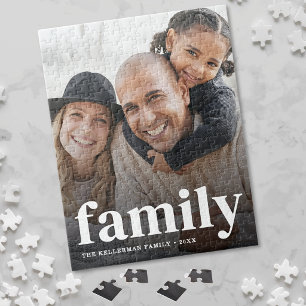 Puzzle Foto de familia moderna personalizada