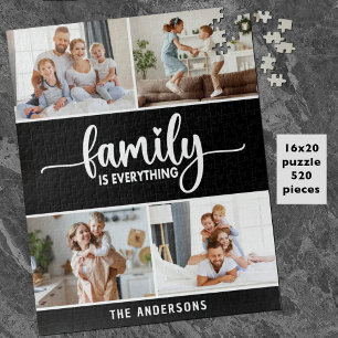 Puzzle Foto de familia moderna y simple