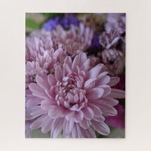 Puzzle Foto de flor de crisantemo rosa