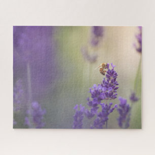 Puzzle Foto de flor de lavanda en la naturaleza