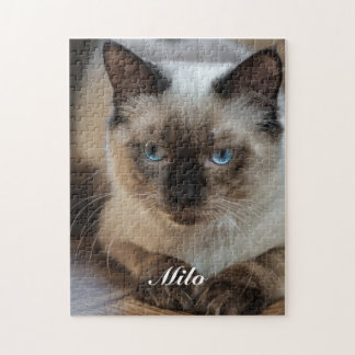 Puzzle Foto de gato Ragdoll personalizada con nombre