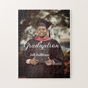Puzzle foto de graduación hombre nombre promoción de 20XX