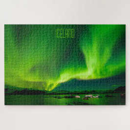 Puzzle Foto de Islandia y las luces del norte