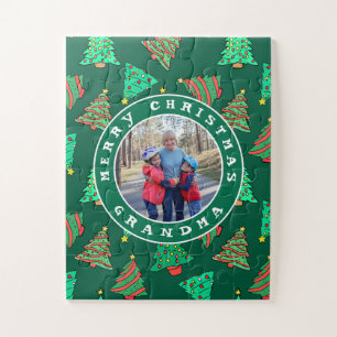 Puzzle Foto de la abuela Árboles de Navidad Dementia 30 p