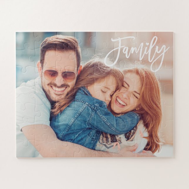 Puzzle Foto de la familia de Personalizados de guiones mo (Horizontal)