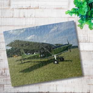 Puzzle Foto de la familia del avión verde de Marines en l