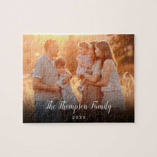 Puzzle Foto de la familia favorita (Horizontal)