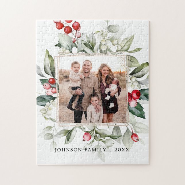 Puzzle Foto de la familia Winter Berry (Vertical)