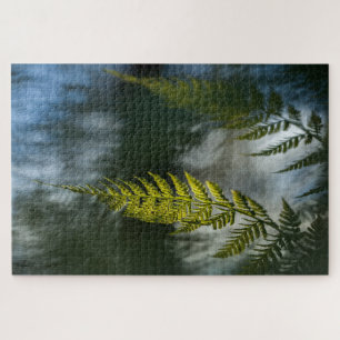 Puzzle Foto de la naturaleza del fermento floral verde