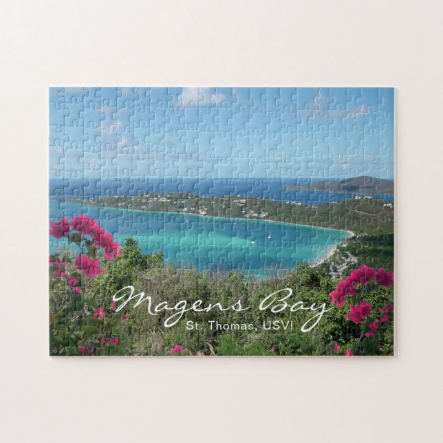 Puzzle Foto de la playa tropical de Magens Bay St. Thomas (Horizontal)