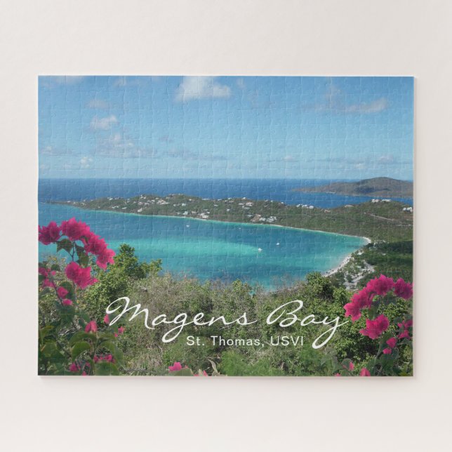 Puzzle Foto de la playa tropical de Magens Bay St. Thomas (Horizontal)