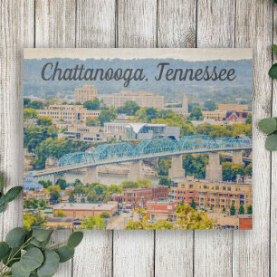 Puzzle Foto de la silueta de Chattanooga, Tennessee