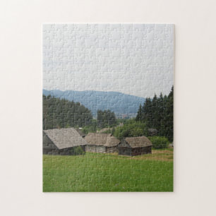 Puzzle Foto de Martin Slovakia Rural Village Valley
