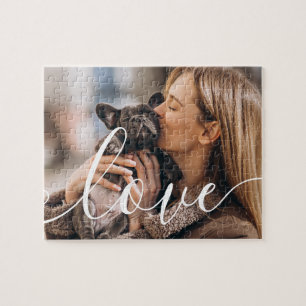 Puzzle Foto de mascota moderna elegante escritura
