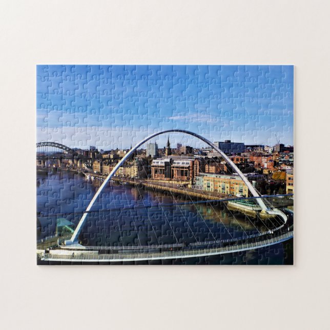 Puzzle Foto de Newcastle en el puente del milenio (Horizontal)