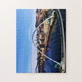 Puzzle Foto de Newcastle en el puente del milenio