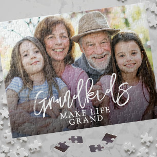 Puzzle Foto de nietos que hacen que la vida sea genial