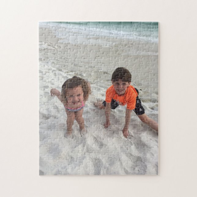 Puzzle Foto de niños de familia personalizado (Vertical)