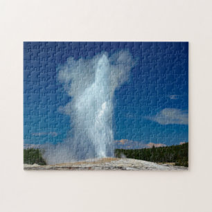 Puzzle Foto de paisaje de Yellowstone Old Faithful