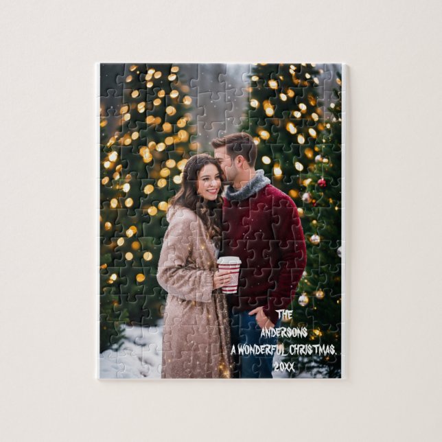 Puzzle Foto de pareja de Navidades modernos de Manimal (Vertical)