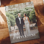 Puzzle Foto de pareja de recién casados con amor<br><div class="desc">Tapiz de fotos de parejas de recién casados con amor</div>