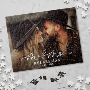 Puzzle Foto de pareja personalizada Sr. y Sra.