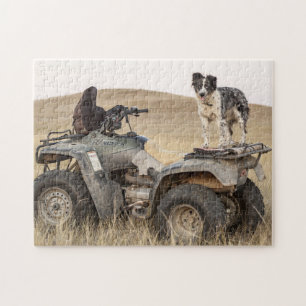 Puzzle Foto de perro ATV en bruto