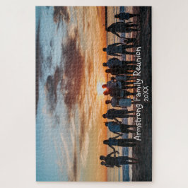 Puzzle Foto de Reunión Familiar Personalizar Nombre