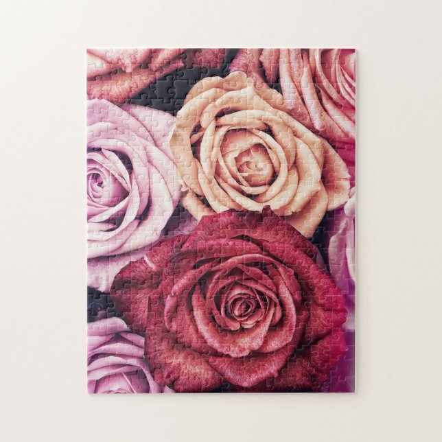 Puzzle Foto de Rosas Rosa Bouquet (Vertical)