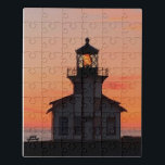 Puzzle Foto de Sunset del faro de Mendocino<br><div class="desc">¡Hola! ¡Espero que te guste esta foto que tomé! No dude en añadir su propio texto y consultar mis tiendas para más información.</div>