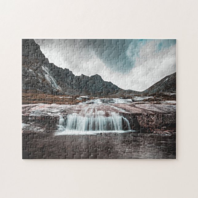 Puzzle Foto de Waterfall Landscape (Horizontal)