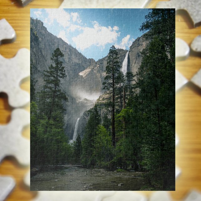 Puzzle Foto de Yosemite Falls Mountain Waterfall (Subido por el creador)