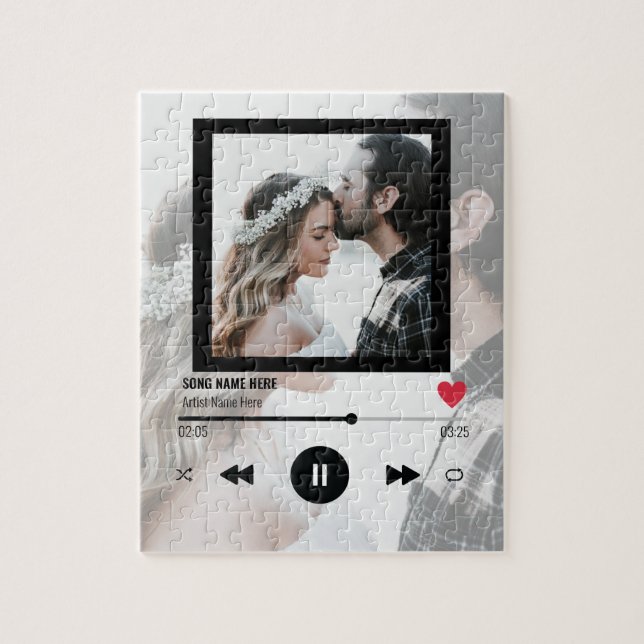 Puzzle Foto del aniversario del regalo de las parejas de  (Vertical)