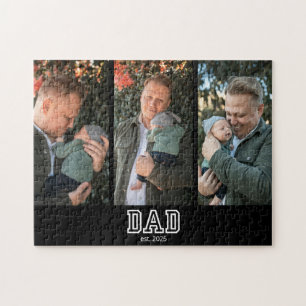 Puzzle Foto del año personalizado del papá 3