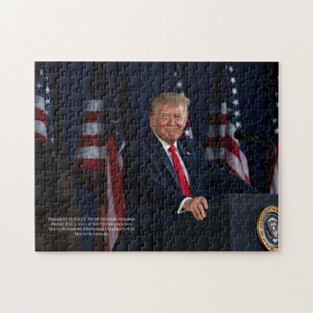 Puzzle Foto del discurso del presidente Donald J. Trump M (Horizontal)