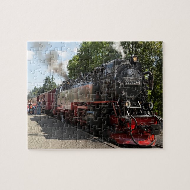 Puzzle Foto del ferrocarril de Brockenbahn Brocken (Horizontal)