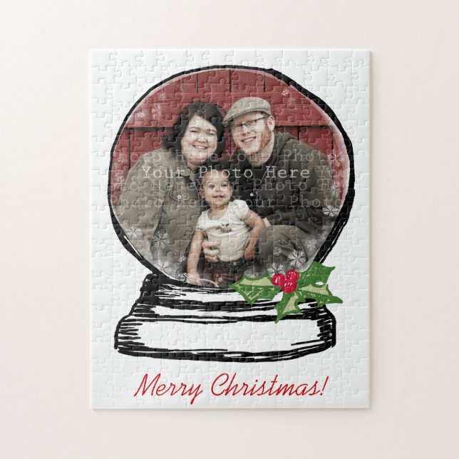 Puzzle Foto del Globo de Nieve a Navidades (Vertical)