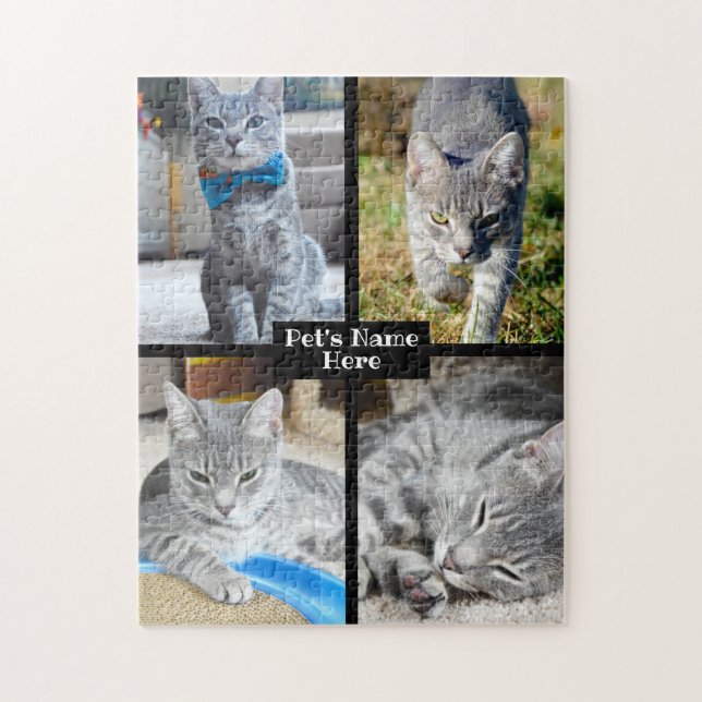Puzzle Foto del Mascota del gato del perro (Vertical)
