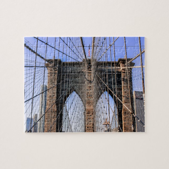 Puzzle Foto del puente de Brooklyn en NYC (Horizontal)