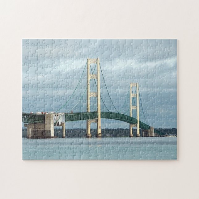 Puzzle Foto del puente Michigan Mackinac (Horizontal)