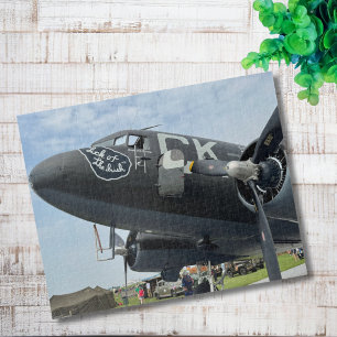 Puzzle Foto divertida de avión vintage piloto aviación 