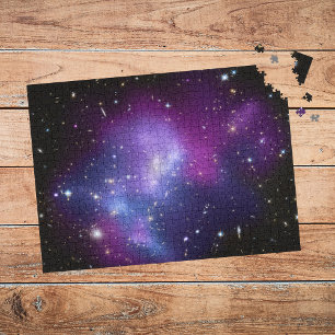 Puzzle Foto espacial celestial de la galaxia púrpura