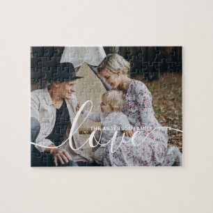 Puzzle Foto familiar de Personalizado 'Amor' con nombre p