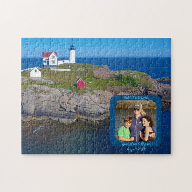 Puzzle Foto familiar del faro Nubble (Horizontal)