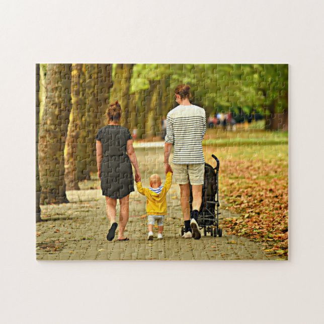 Puzzle Foto familiar personalizada (Horizontal)