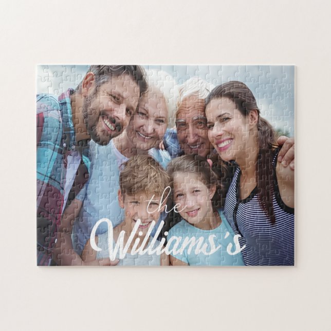 Puzzle Foto familiar personalizada Cree su propia (Horizontal)