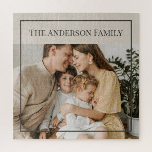Puzzle Foto familiar personalizada Nombre de familia pe